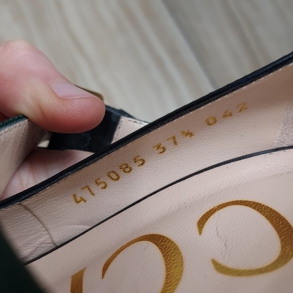 Gucci Black Leather Sylvie Mary Jane Web Pump - Picture 3 of 9